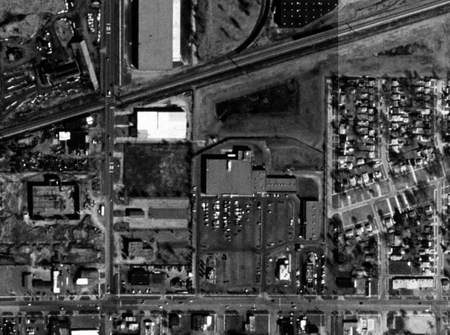 Ecorse Drive-In Theatre - Aerial - Photo From Terraserver